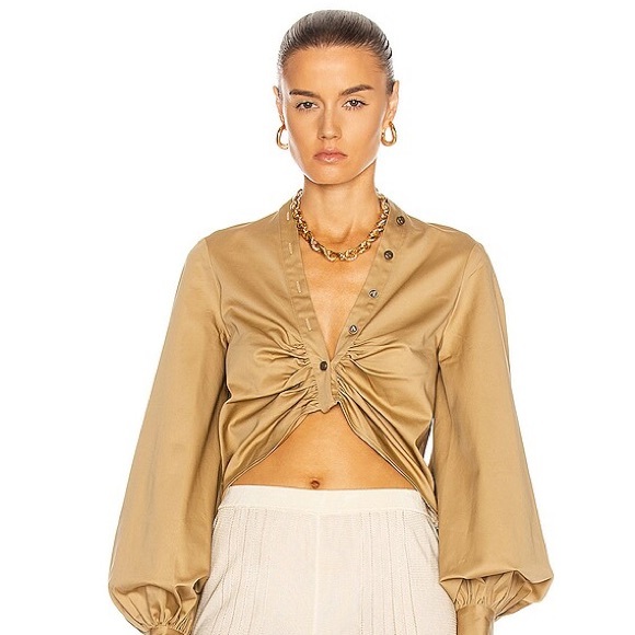 AUTEUR HARRI TOP, SZ S TAUPE NWT! - Picture 4 of 6